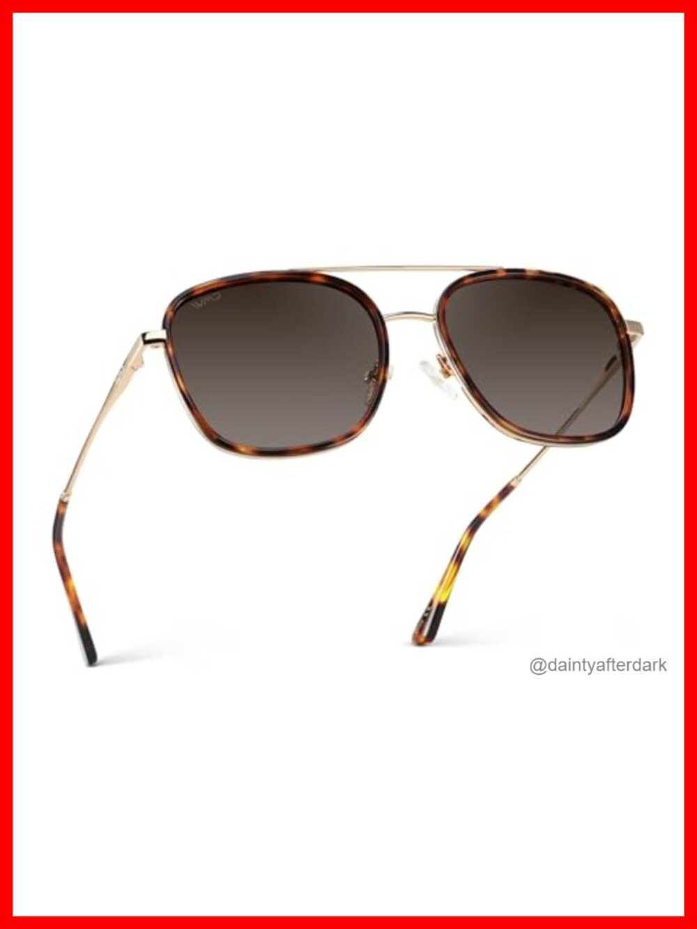 Polarized Oversized Square Aviator Sunglasses UV400